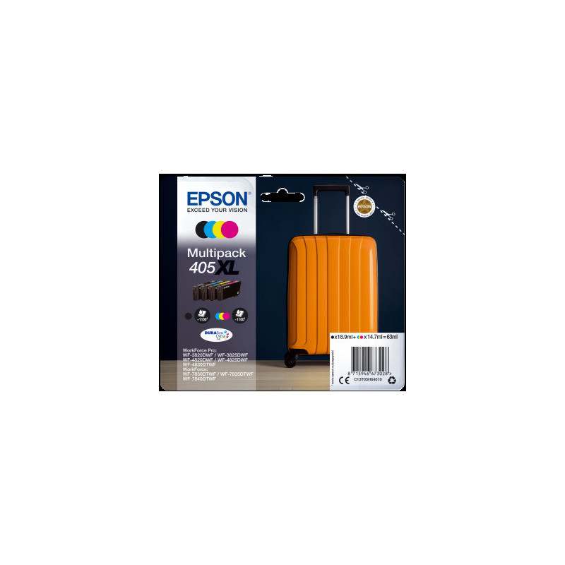 Epson Multipack 4 Colours 405XL DURABrite Ultra Ink