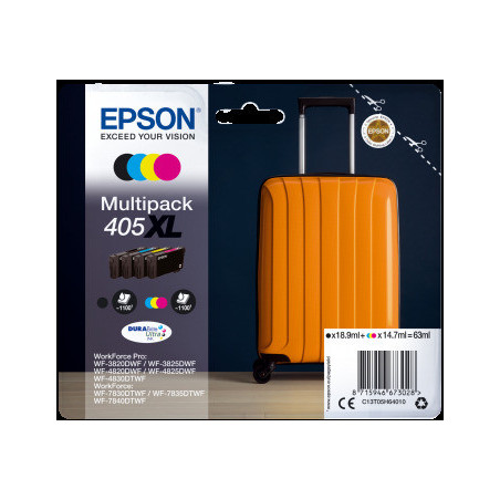 Epson Multipack 4 Colours 405XL DURABrite Ultra Ink