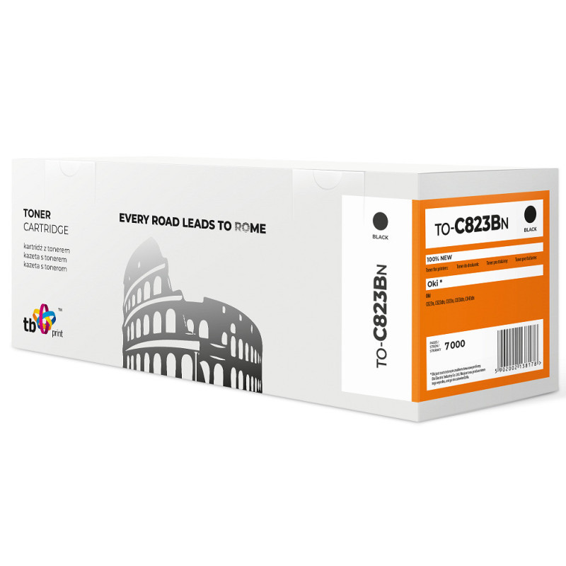 Toner TB kompatibilný s OKI C823 TO-C823BN BK