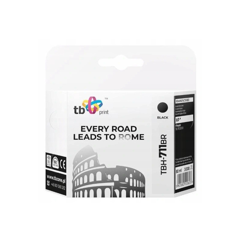 Ink. kazeta TB kompat. s HP TBH-711BR BK
