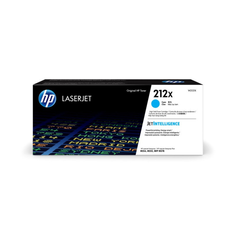 HP 212X LaserJet azúrová tonerová kazera, W2121X
