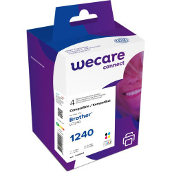 WECARE ARMOR ink sada kompatibilná s BROTHER LC-1240 VAL BP, čierna/CMY