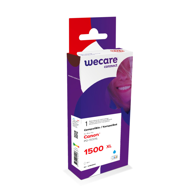 WECARE ARMOR ink kompatibilný s CANON PGi-1500XLC, modrá/cyan