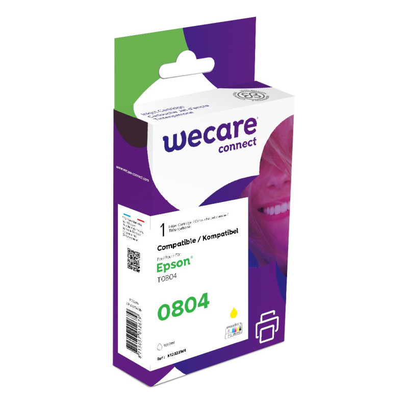 WECARE ARMOR ink kompatibilný s EPSON C13T08044011,žltá/yellow