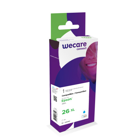 WECARE ARMOR ink kompatibilný s EPSON C13T26324010, modrá/cyan