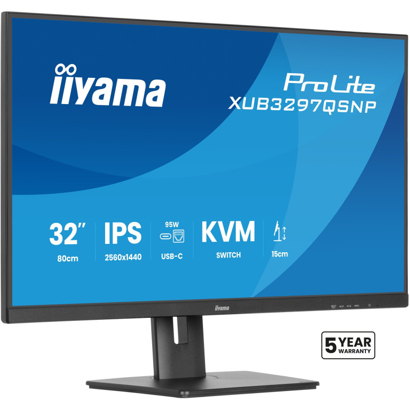 iiyama ProLite/XUB3297QSNP-B1/32"/IPS/QHD/100Hz/1ms/Čierna/5R