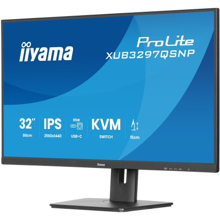 iiyama ProLite/XUB3297QSNP-B1/32"/IPS/QHD/100Hz/1ms/Čierna/5R