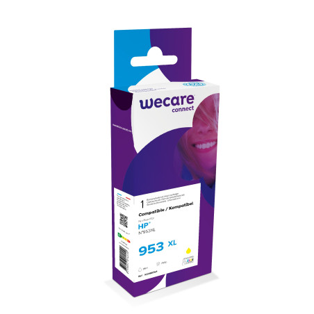 WECARE ARMOR ink kompatibilný s HP F6U18AE, žltá/yellow