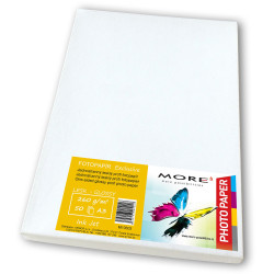 Fotopapier lesklý biely kompatibilný s A3; 260g/m2kompatibilný s ink. tlač, 50ks