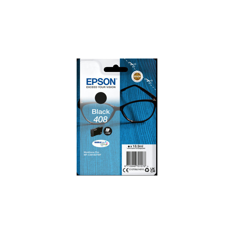 EPSON Singlepack Black 408 DURABrite Ultra Ink