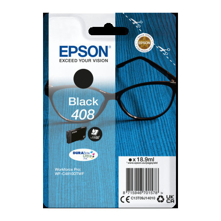 EPSON Singlepack Black 408 DURABrite Ultra Ink
