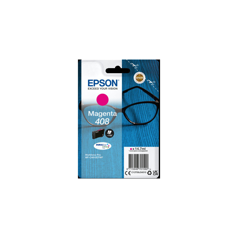 EPSON Singlepack Magenta 408 DURABrite Ultra Ink