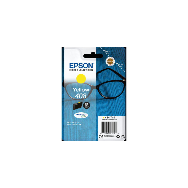 EPSON Singlepack Yellow 408 DURABrite Ultra Ink