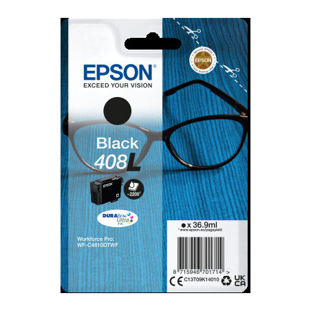 EPSON Singlepack Black 408L DURABrite Ultra Ink