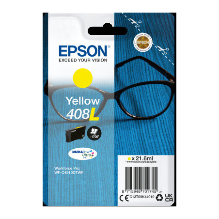EPSON Singlepack Yellow 408L DURABrite Ultra Ink