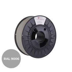 Tlačová struna (filament) C-TECH PREMIUM LINE, PETG, biely hliník, RAL9006, 1,75mm, 1kg