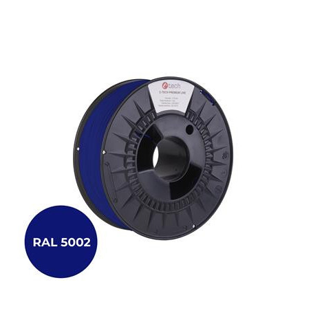 Tlačová struna (filament) C-TECH PREMIUM LINE, PETG, ultramarínová, RAL5002, 1,75mm, 1kg