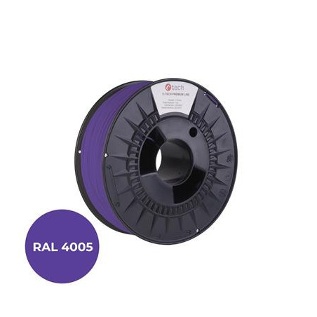 Tlačová struna (filament) C-TECH PREMIUM LINE, PLA, modrofialová, RAL4005, 1,75mm, 1kg