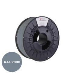 Tlačová struna (filament) C-TECH PREMIUM LINE, PLA, veverčie šedá, RAL7000, 1,75mm, 1kg