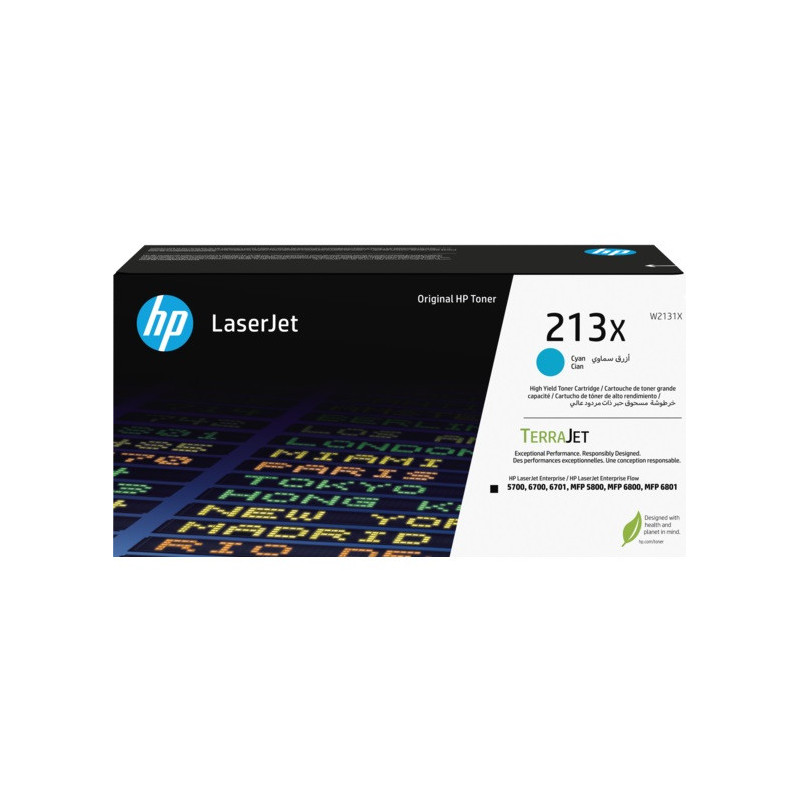 HP W2131X, cyan toner. kazeta HP LaserJet 213X