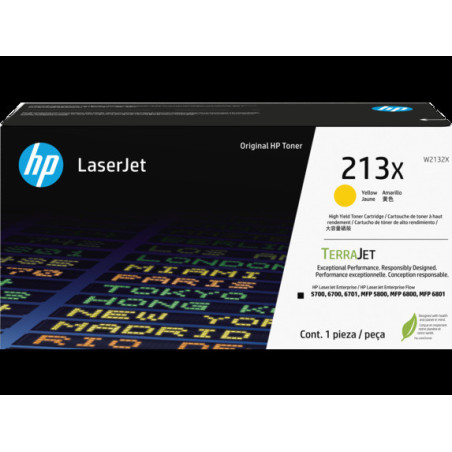HP W2132X, žltý toner. kazeta HP LaserJet 213X