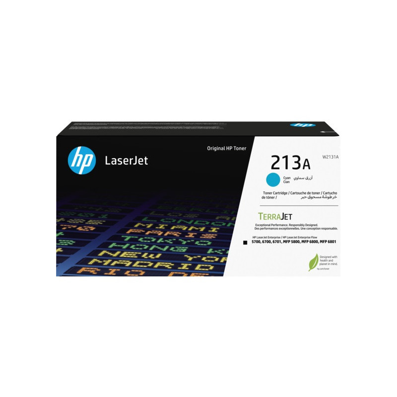 HP W2131A, cyan toner. kazeta HP LaserJet 213A