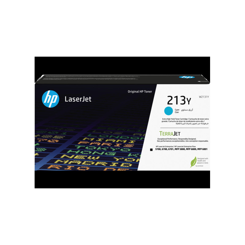 HP W2131Y, cyan toner. kazeta HP LaserJet 213Y