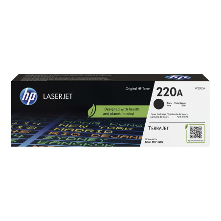 HP W2200A, čierny toner. kazeta HP LaserJet 220A