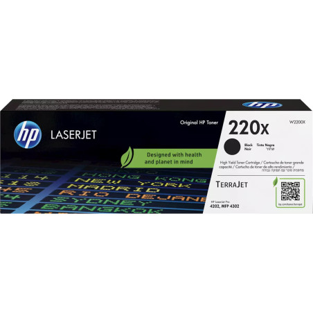 HP W2200X, čierny toner. kazeta HP LaserJet 220X