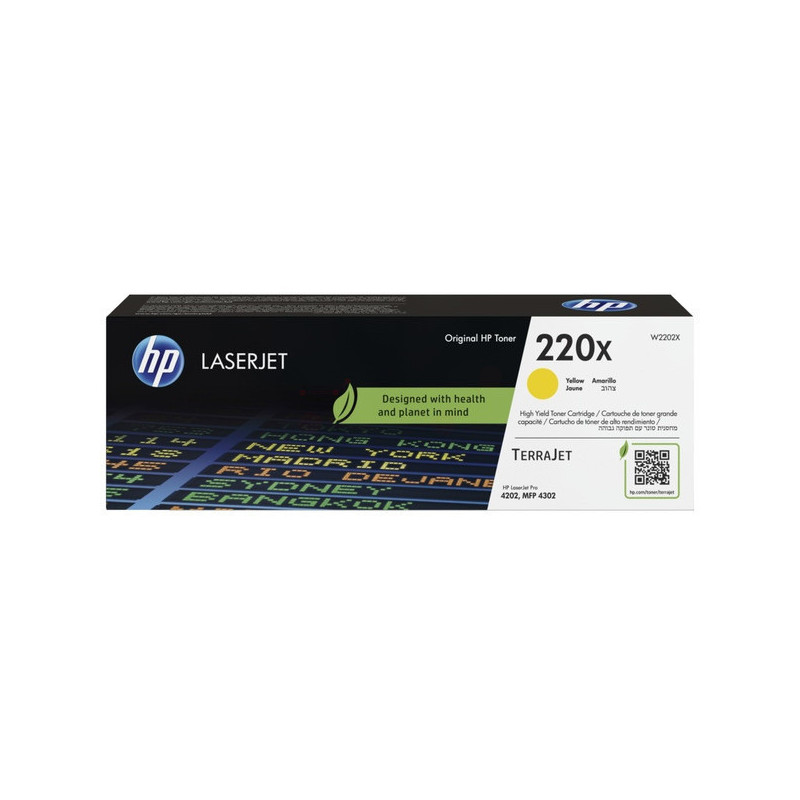 HP W2202X, žltý toner. kazeta HP LaserJet 220X