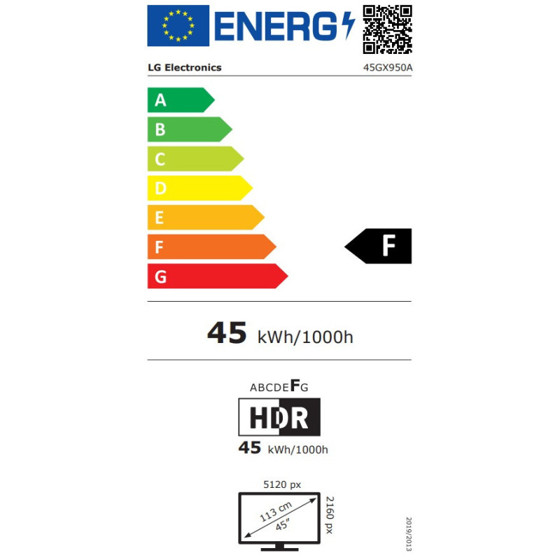 LG UltraGear/45GX950A-B/44,5"/OLED/wUHD/165Hz/0,03ms/Čierna/2R