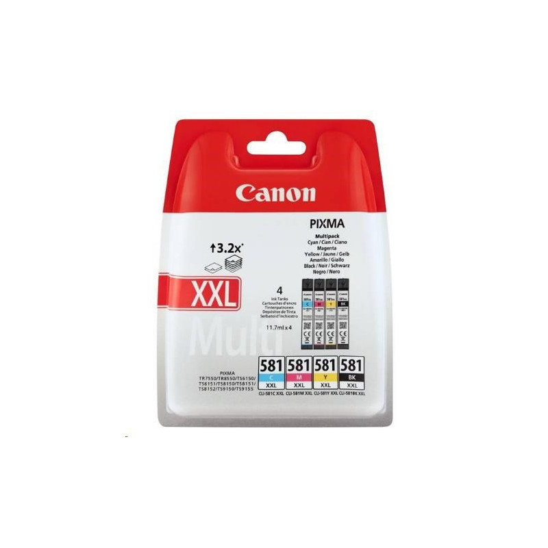 Canon CLI-581XXL BK/C/M/Y MULTI SEC