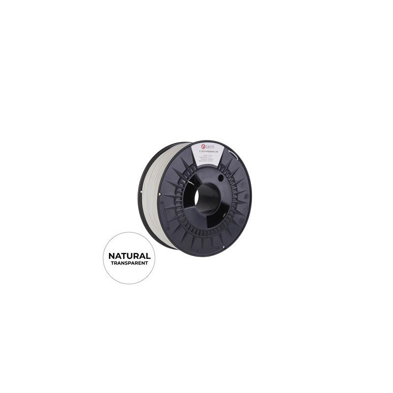 Tlačová struna (filament) C-TECH PREMIUM LINE, ABS, natural, 1,75mm, 1kg