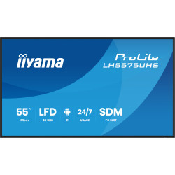 55" iiyama LH5575UHS-B2AG: IPS, 4K UHD, Android, 24/7