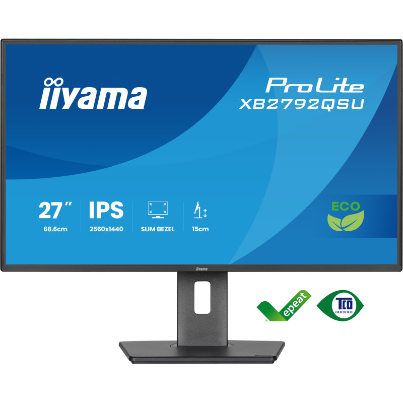 iiyama ProLite/XB2792QSU-B1/27"/IPS/QHD/120Hz/3ms/Čierna/3R
