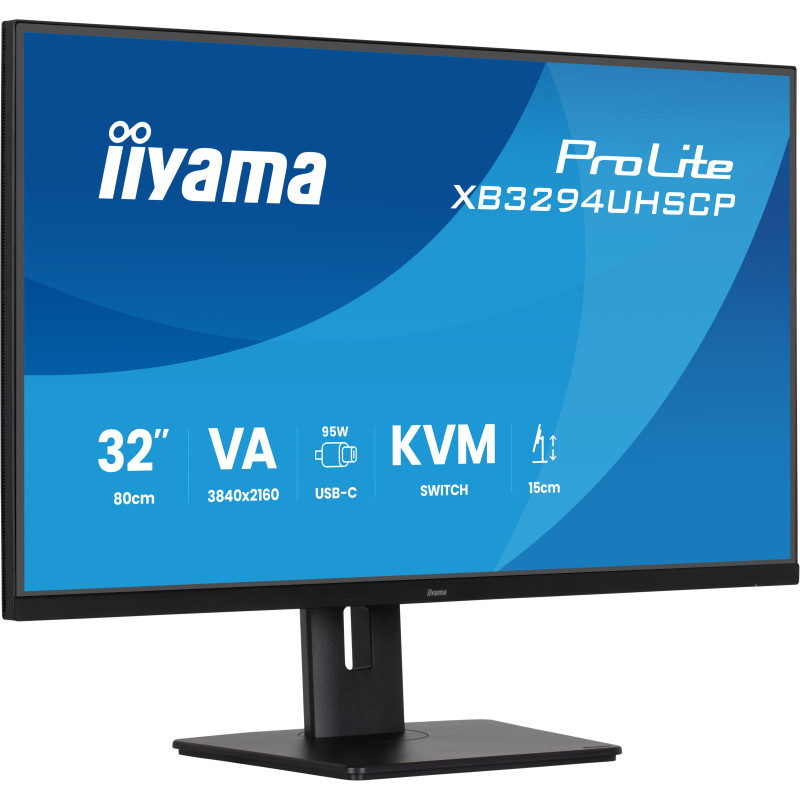 iiyama ProLite/XB3294UHSCP-B1/31,5"/VA/4K UHD/60Hz/2ms/Čierna/5R