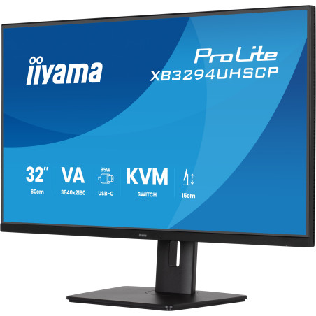 iiyama ProLite/XB3294UHSCP-B1/31,5"/VA/4K UHD/60Hz/2ms/Čierna/5R