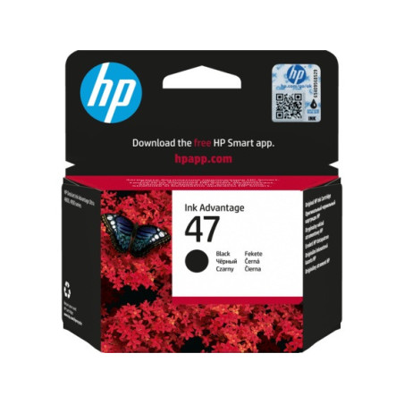 HP 47 atramentová kazeta čierna, 6ZD21AE