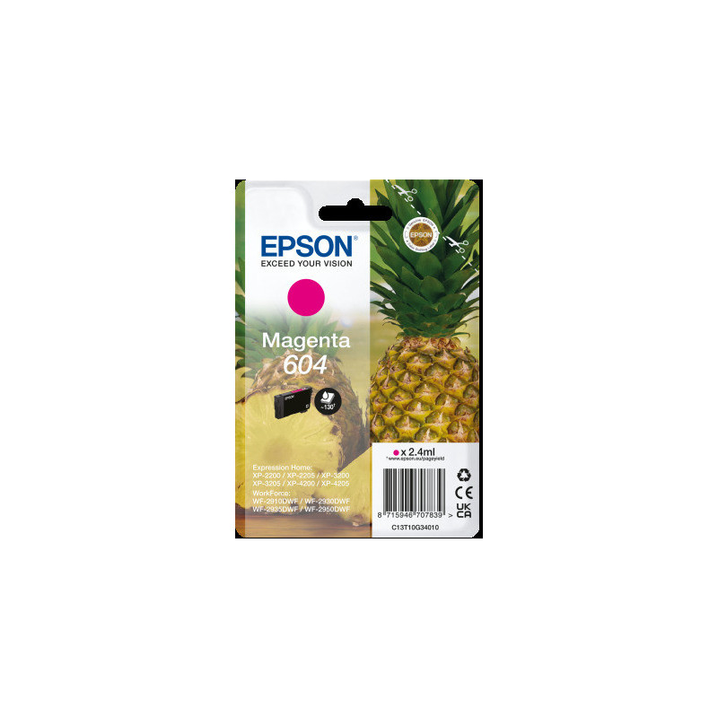 EPSON Singlepack Magenta 604 Ink