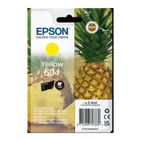 EPSON Singlepack Yellow 604 Ink