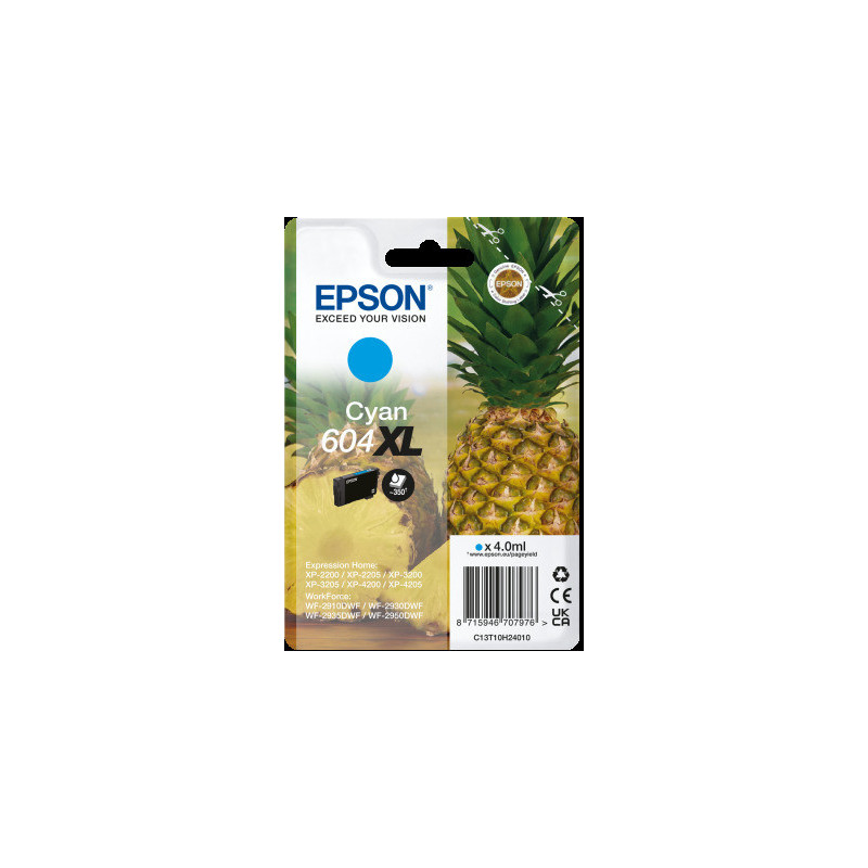 EPSON Singlepack Cyan 604XL Ink
