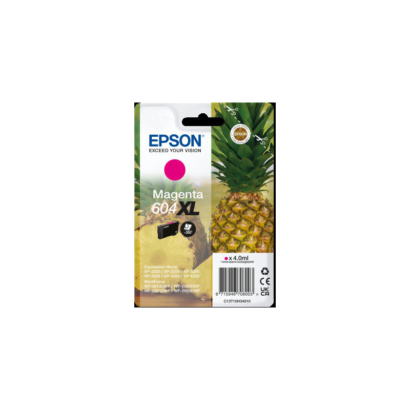 EPSON Singlepack Magenta 604XL Ink