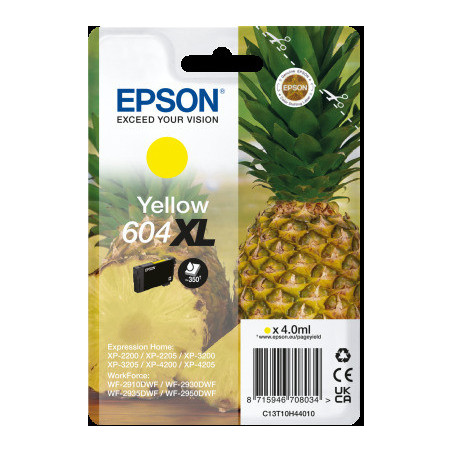 EPSON Singlepack Yellow 604XL Ink