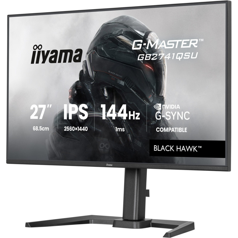 iiyama G-Master/GB2741QSU-B1/27"/IPS/QHD/144Hz/1ms/Čierna/3R