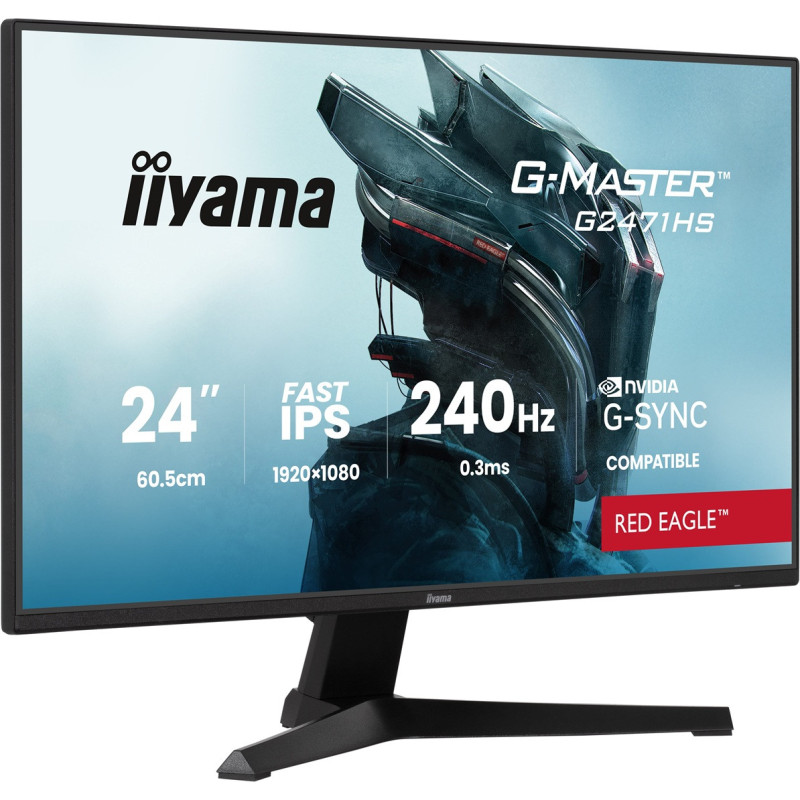 iiyama G-Master/G2471HS-B1/23,8"/IPS/FHD/240Hz/0,3ms/Čierna/3R