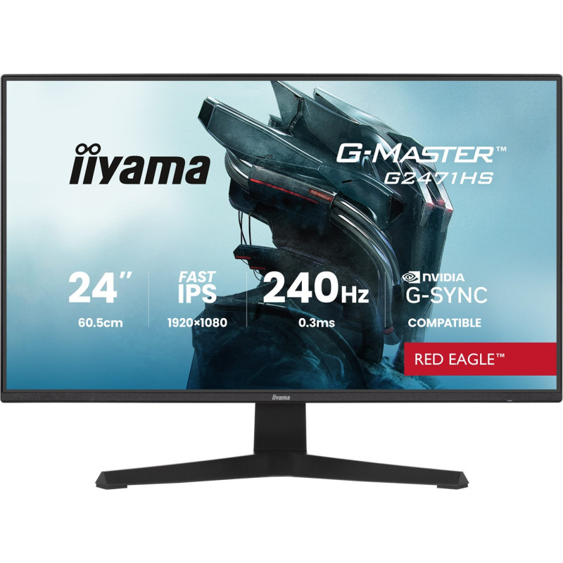 iiyama G-Master/G2471HS-B1/23,8"/IPS/FHD/240Hz/0,3ms/Čierna/3R