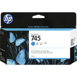 HP 745 atramentová náplň azúrová, F9J97A