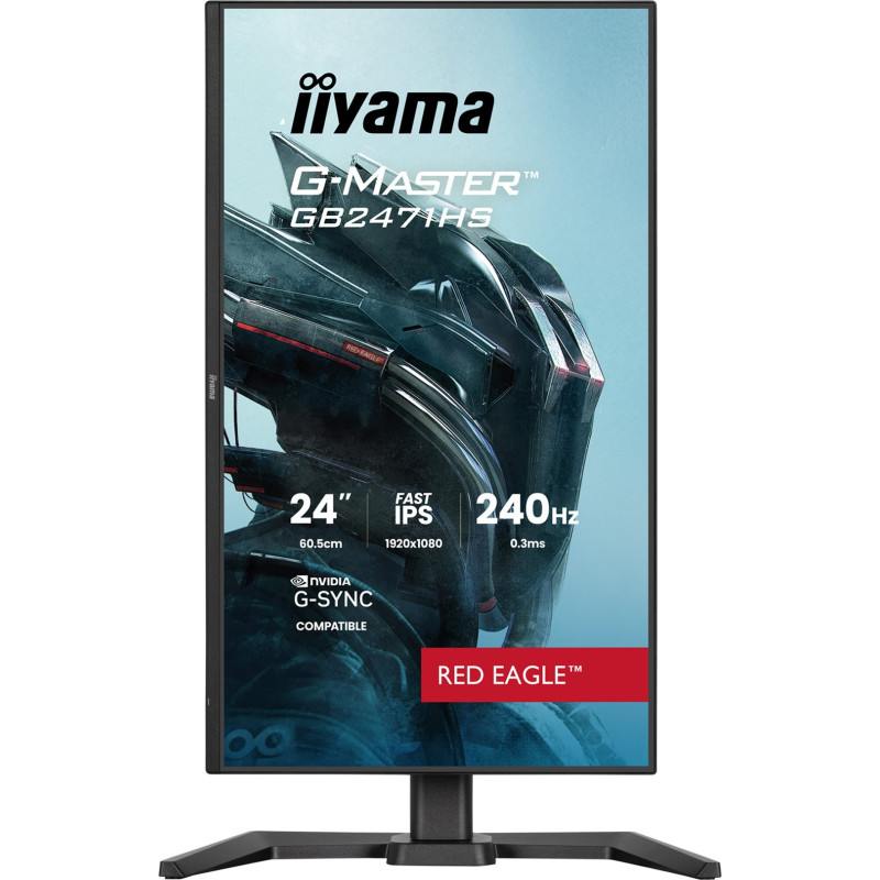 iiyama G-Master/GB2471HS-B1/23,8"/IPS/FHD/240Hz/0,3ms/Čierna/3R