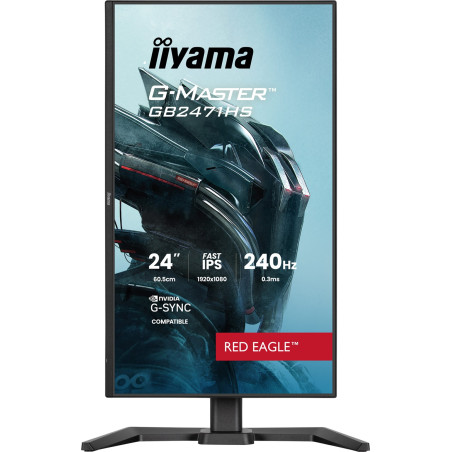 iiyama G-Master/GB2471HS-B1/23,8"/IPS/FHD/240Hz/0,3ms/Čierna/3R