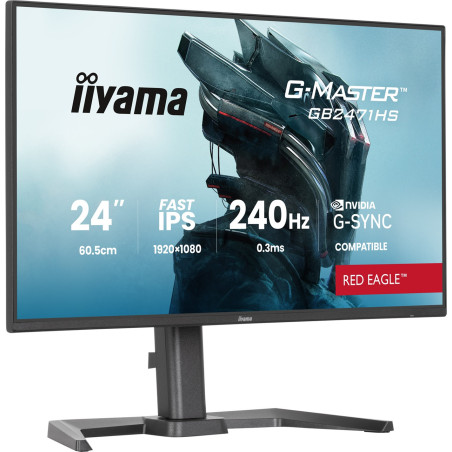 iiyama G-Master/GB2471HS-B1/23,8"/IPS/FHD/240Hz/0,3ms/Čierna/3R
